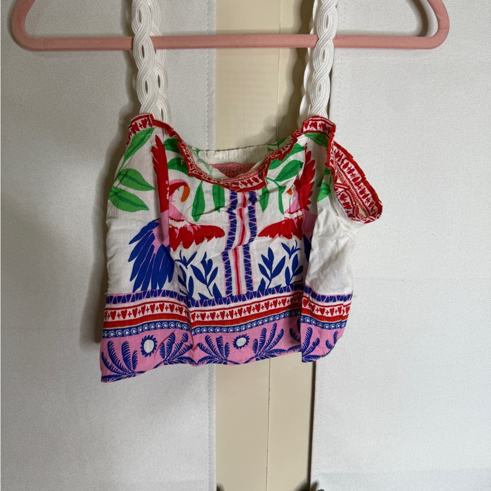 Rose & Olive Multicolor Resort Top